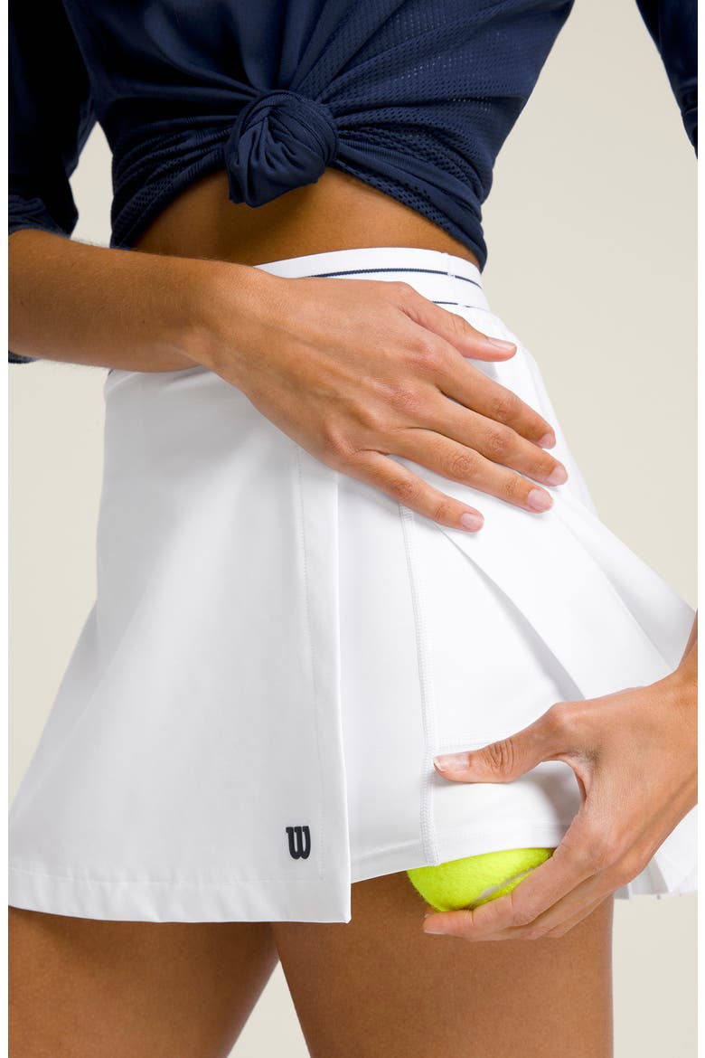 Cross Court Tennis Skirt, Alternate, color, BRIGHT WHITE