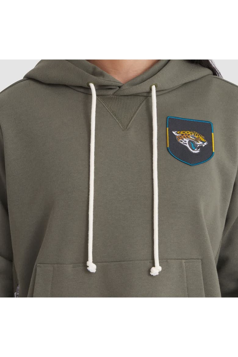 Women's Nike Olive Jacksonville Jaguars 2025 Salute to Service Sideline Standard Issue Dri-FIT Hoodie, Alternate, color, Olive