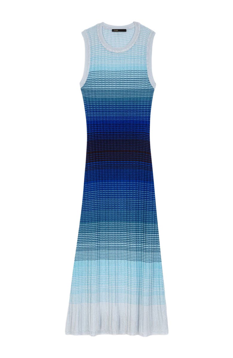 maje Ombré knit maxi dress, Alternate, color, Blue