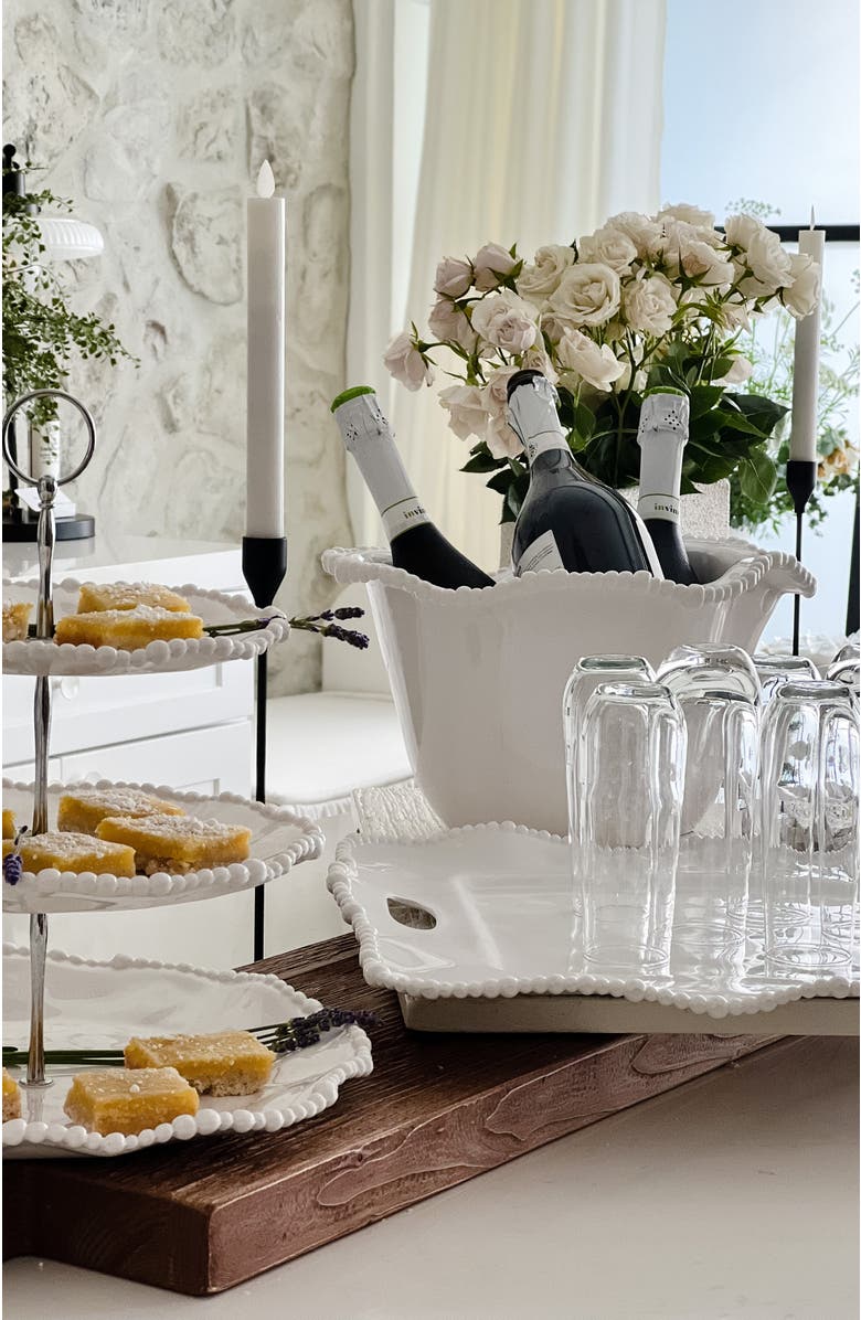 BEATRIZ BALL Collection Vida Alegria Ice Bucket, Alternate, color, White