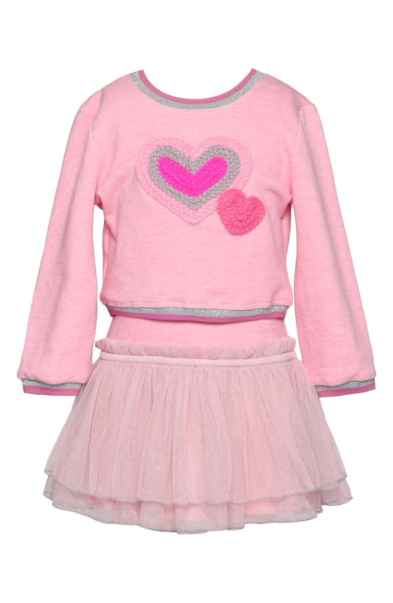 Baby Sara Kids' Heart Tutu Dress, Main, color, Pink