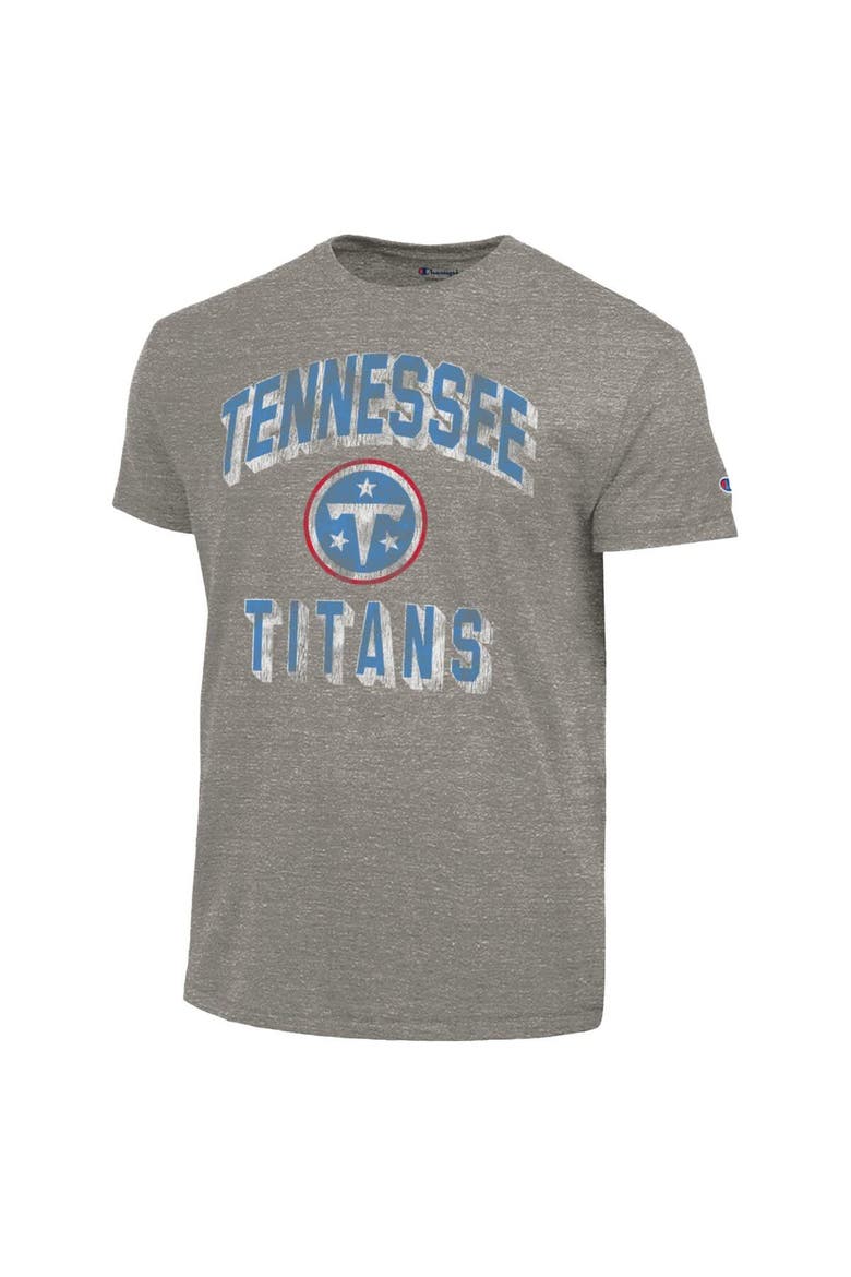 Men's Champion  Charcoal Tennessee Titans Ultimate Tri-Blend T-Shirt, Alternate, color, Charcoal