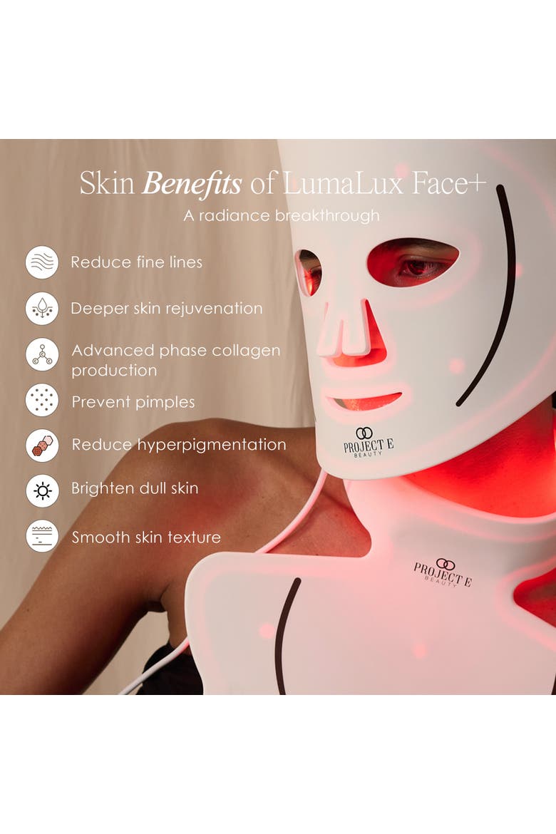 Lumalux Face Pro LED Light Therapy Mask, Alternate, color, White