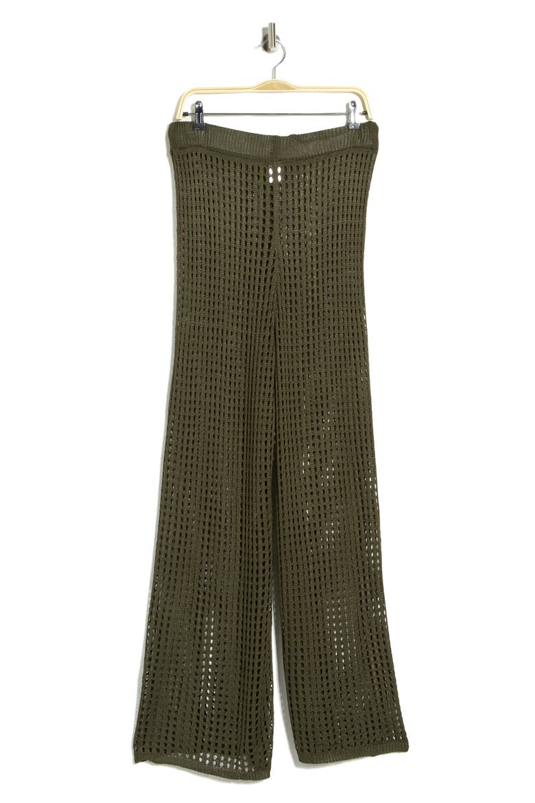 Crochet Cover-Up Pants, Alternate, color, OLIVE SARMA