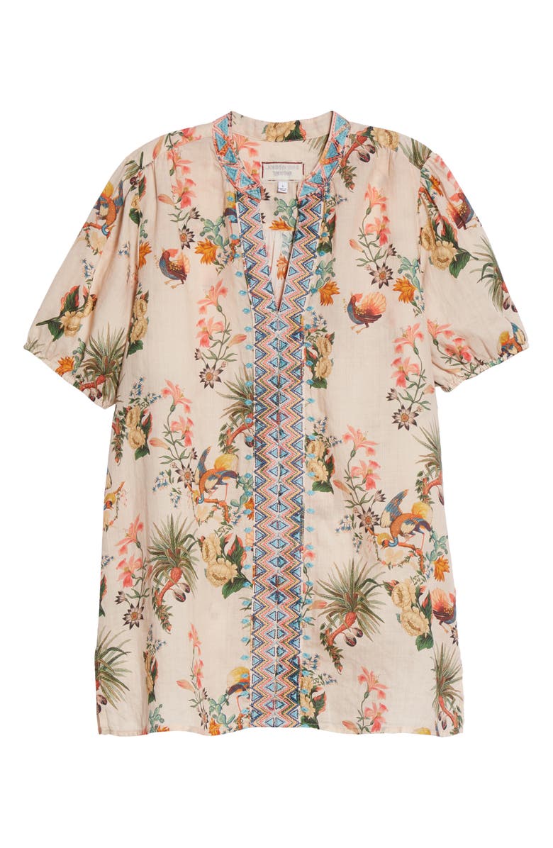 Johnny Was Caspian Floral Print Tunic Top, Alternate, color, 