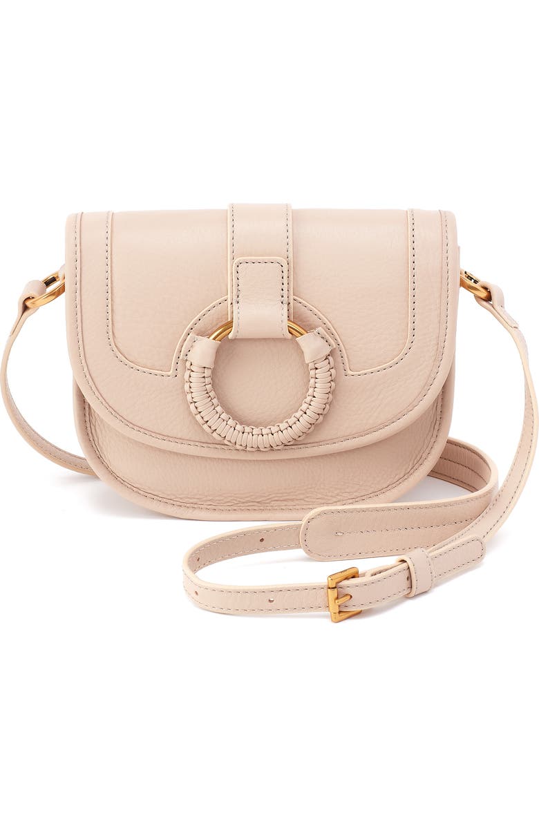 HOBO Small Kiva Leather Crossbody Bag, Main, color, Stonewash