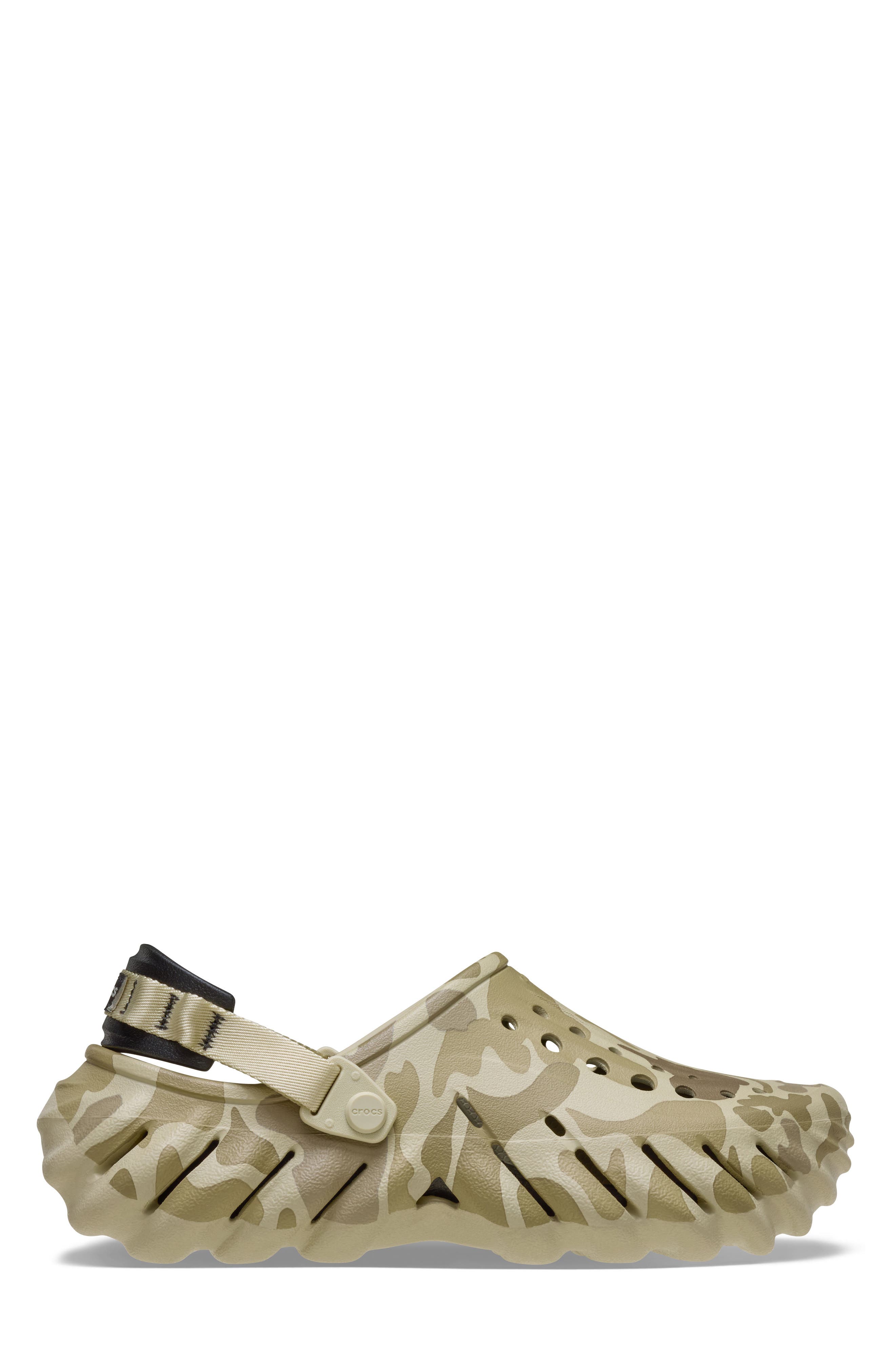 CROCS Echo Duck Camo Clog, Alternate, color, Bone/ Black