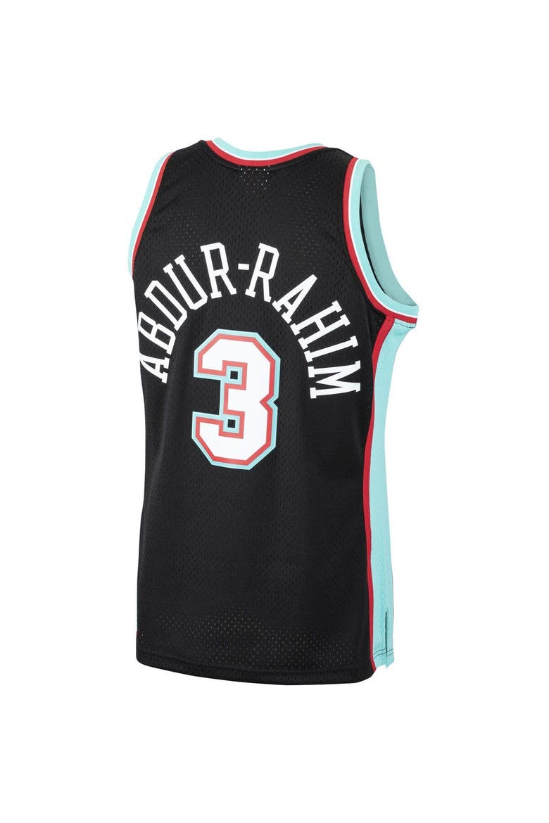 Men's Mitchell & Ness Shareef Abdur-Rahim Black Vancouver Grizzlies 2000/01 Hardwood Classics Swingman Jersey, Alternate, color, Black