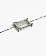 Vesper Obscura Obscura Stacking Shards in Striated Crystal Necklace