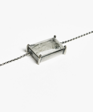 Vesper Obscura Obscura Stacking Shards in Striated Crystal Necklace