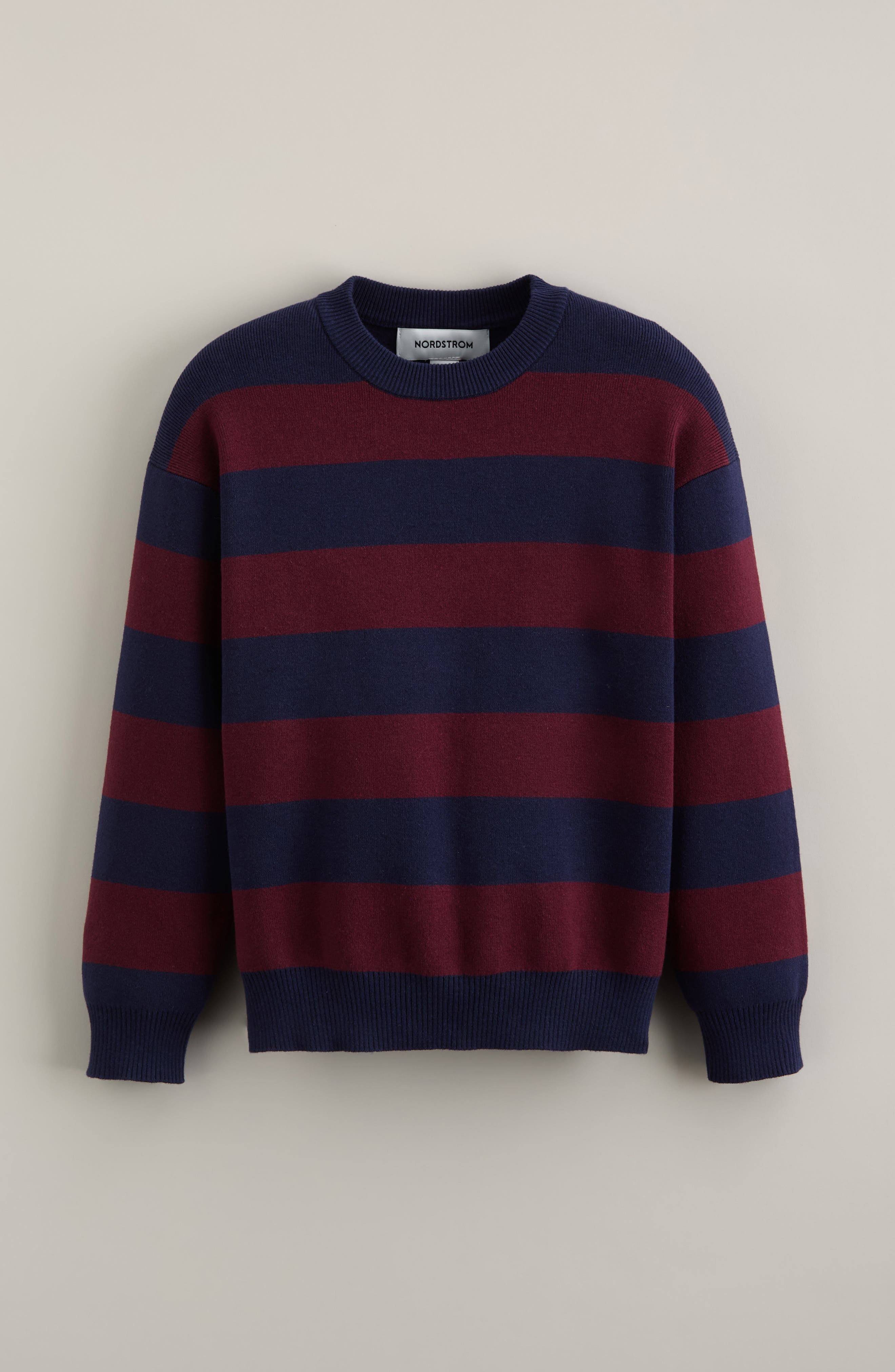 selected NAVY-BURGUNDY LIL RUGBY STRIPE