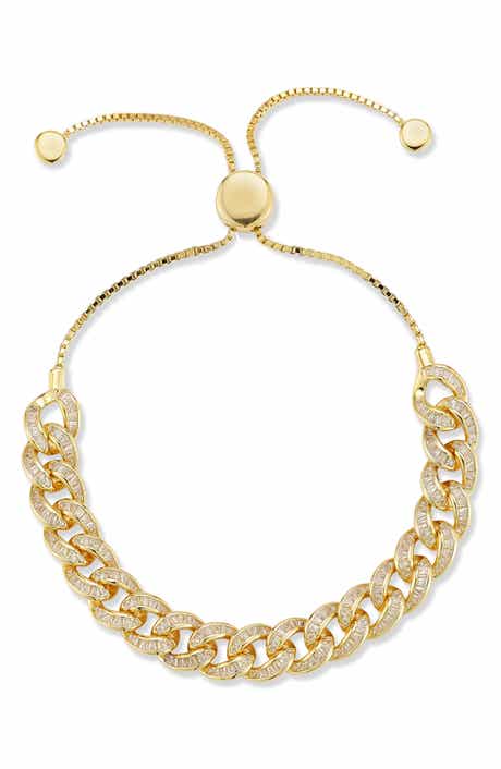 14K Gold Plate Cubic Zirconia Cubic Zirconia Bracelet