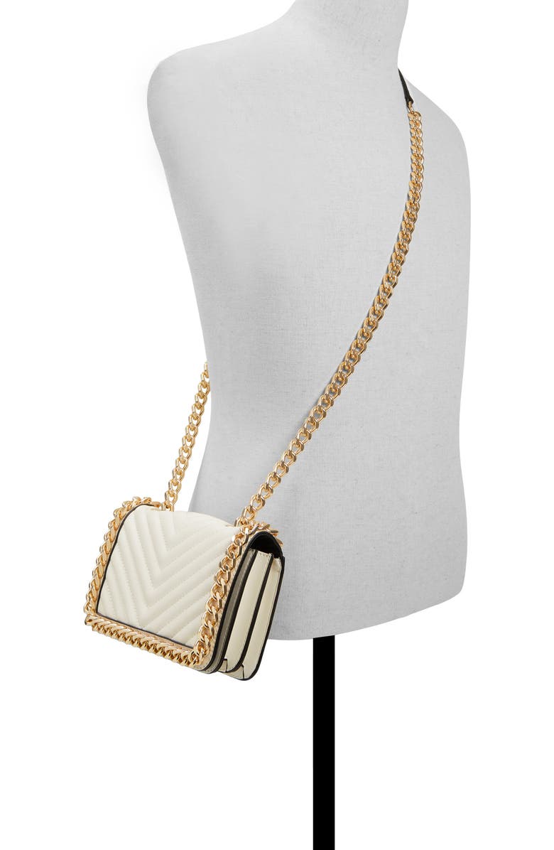 ALDO Mini Greenwald Chain Strap Faux Leather Crossbody Bag, Alternate, color,