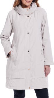 Gallery Water Resistant Hooded Rain Coat