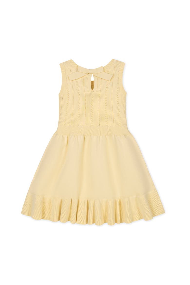 Kids' Organic Flounce Hem Tank Sweater Dress, Alternate, color, Pale Yellow
