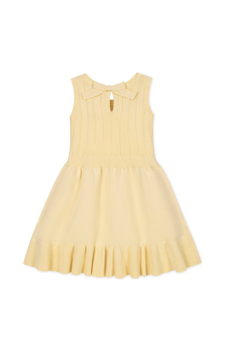 Hope & Henry Kids' Organic Flounce Hem Tank Sweater Dress, Alternate, color, Pale Yellow