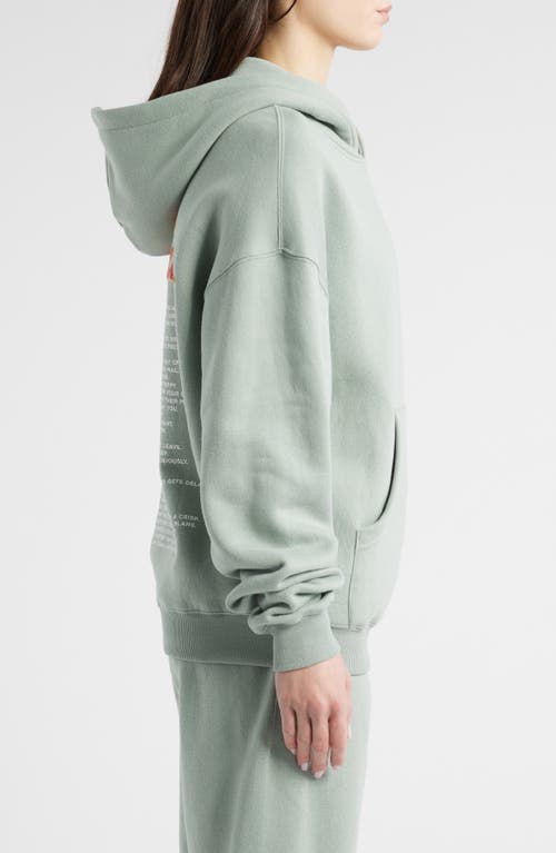 Boys Lie Yours Truly V2 Racer Graphic Hoodie In Green