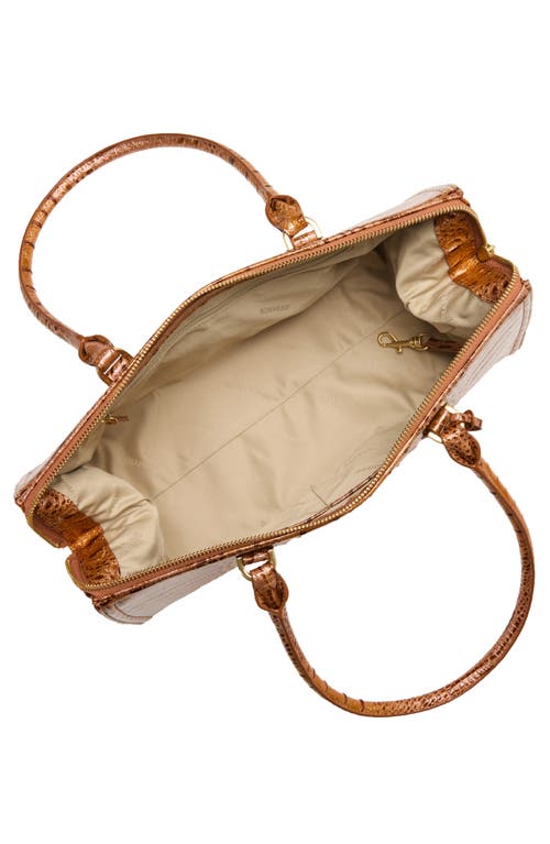 Brahmin Sophia Croc Embossed Leather Satchel