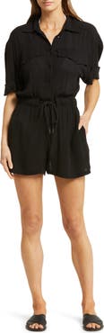 Elan Cuff Sleeve Cover-Up Romper