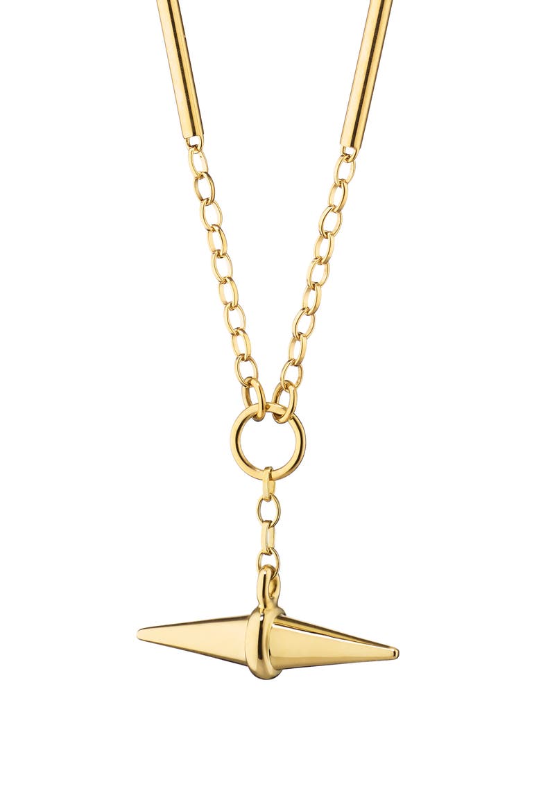 Points North 18k Gold Dangling Toggle Necklace, Main, color, 18K YELLOW GOLD