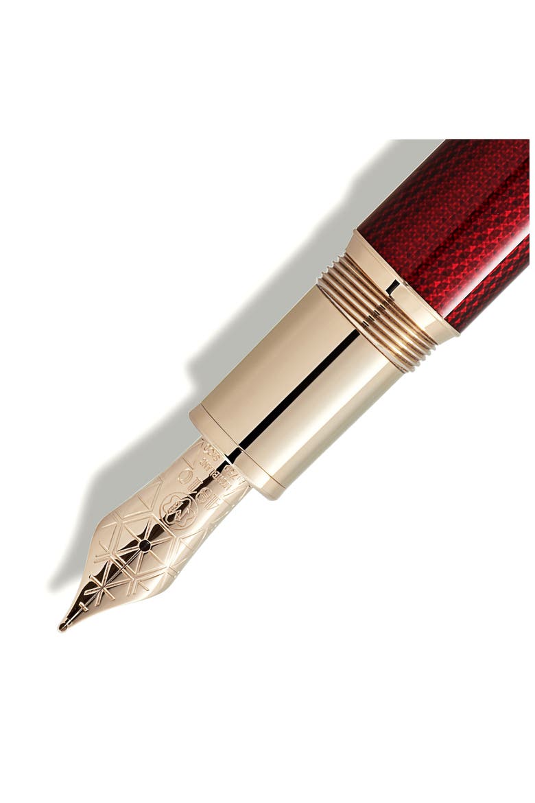 Meisterstück Solitaire Golden Hour Fountain Pen, Alternate, color, BURGUNDY