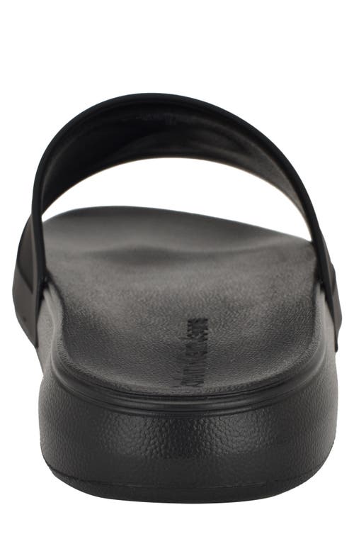 Calvin Klein Linderz Slide Sandal In Black