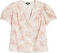PAIGE Marlena Floral Cotton Top