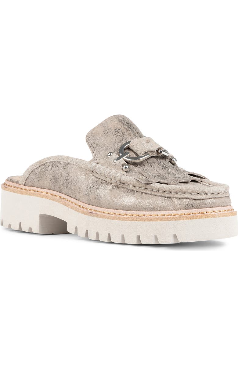 Donald Pliner Kiltie Fringe Moc Toe Loafer Mule, Main, color,