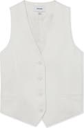 Reiss Alyx Linen Blend Tailored Vest