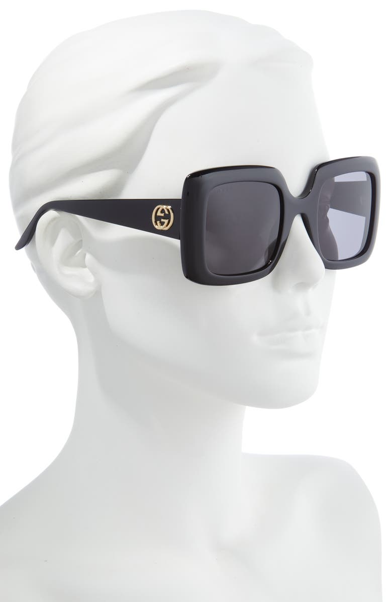Gucci 52mm Square Sunglasses, Alternate, color,