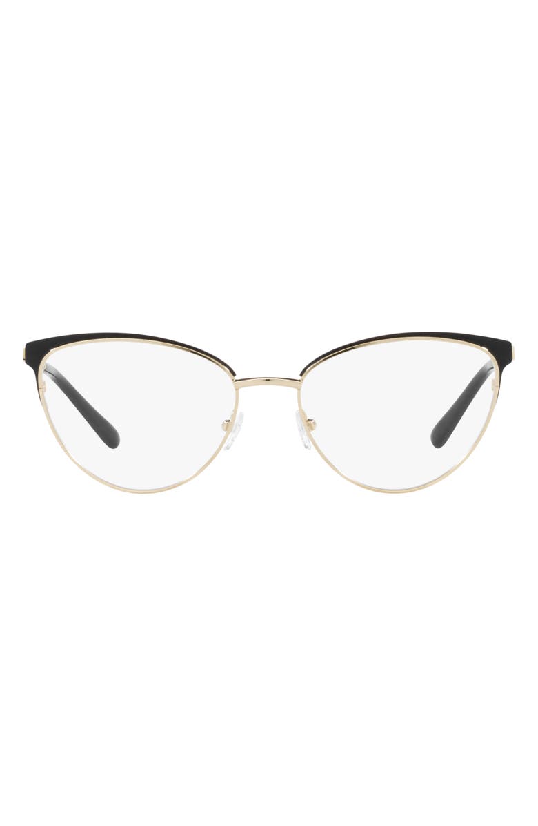 Michael Kors Marsaille 55mm Cat Eye Optical Glasses, Main, color, Light Gold