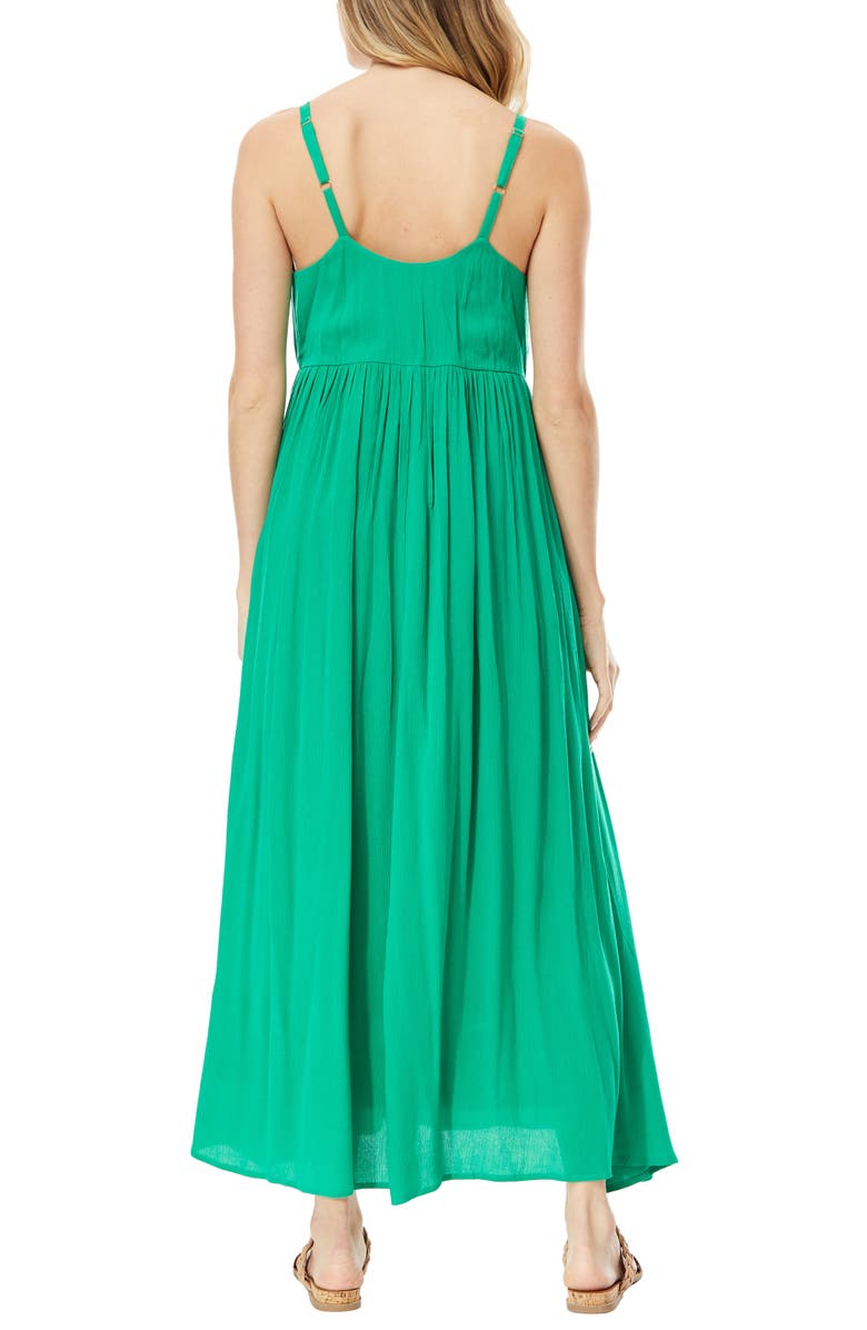 BY DESIGN Sasha Crinkle Maxi Dress, Alternate, color, Jelly Bean