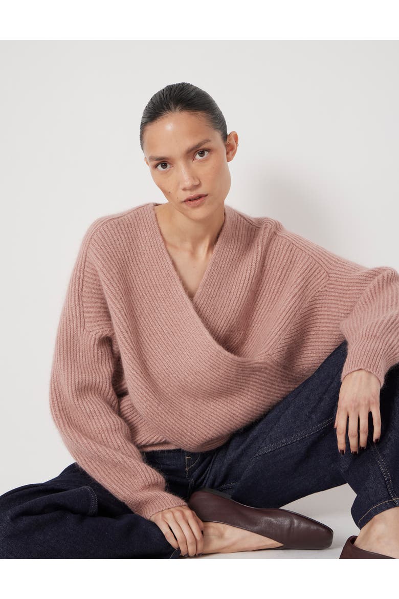 Betty Wool Blend Sweater, Alternate, color, Rosewood Pink