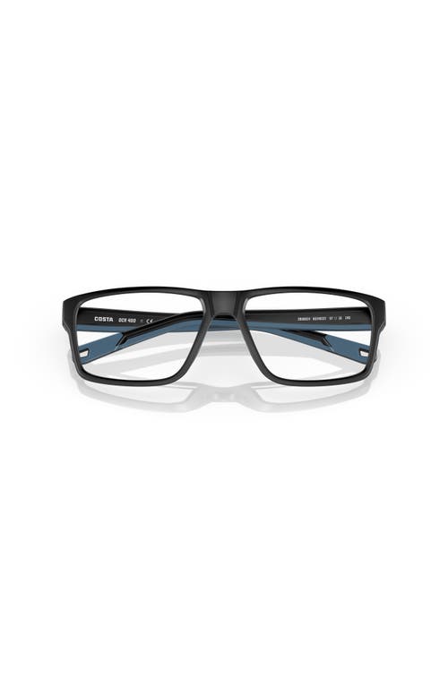 Costa 57mm Rectangle Optical Glasses In Black