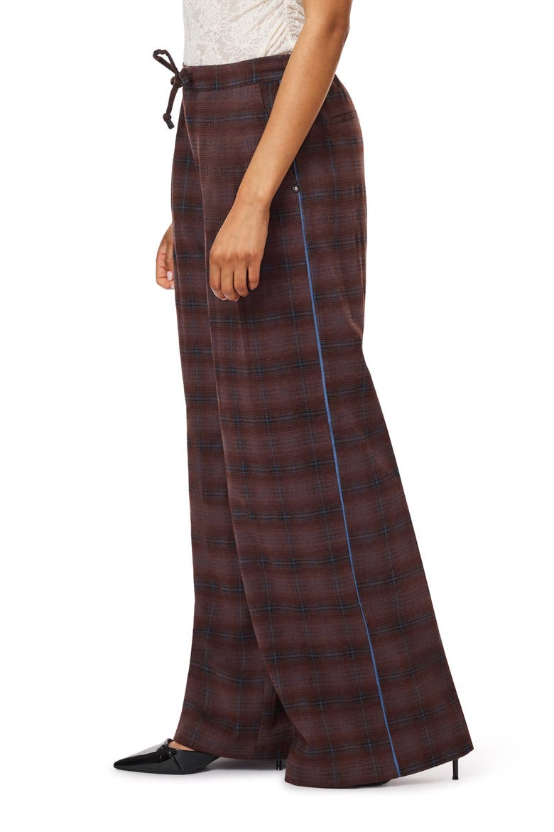 Plaid Pleated Wide Leg Pants, Alternate, color, MULTI PLAID