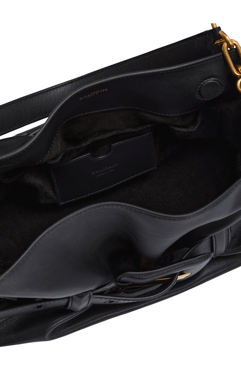 Balmain Medium Anthem bag in smooth leather, Alternate, color, Black