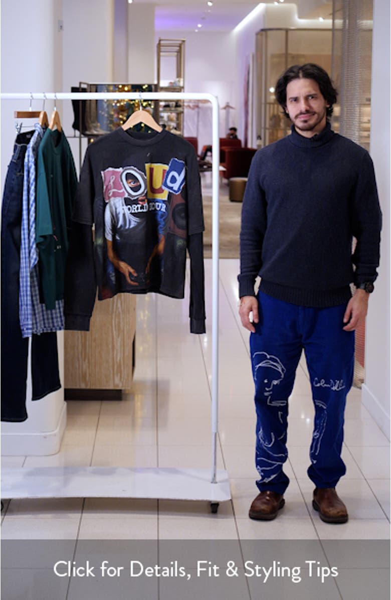 Dorm Room Layered Look Graphic T-Shirt, sales video thumbnail