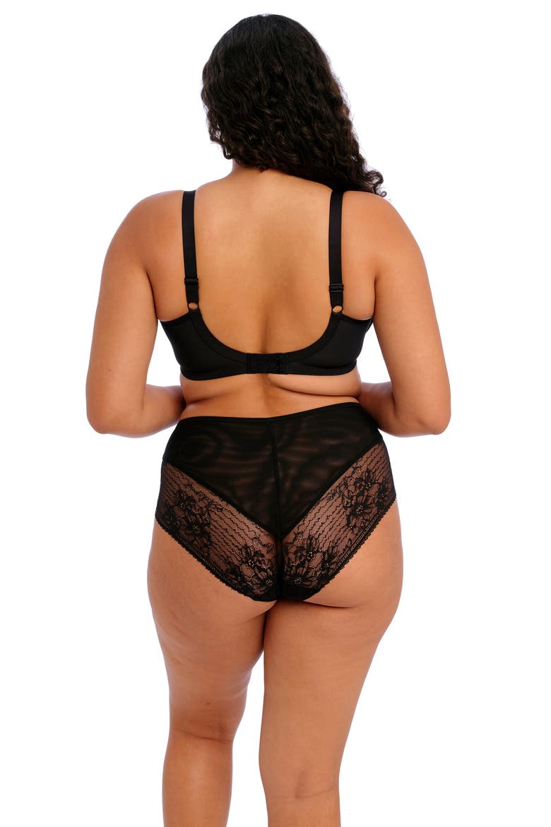 Kendra Underwire Plunge Bra, Alternate, color, BLACK