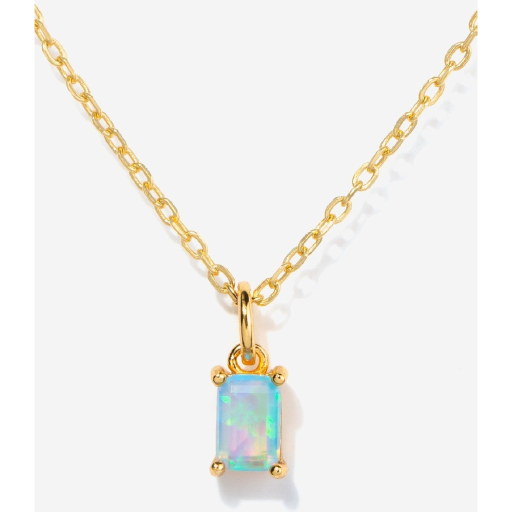 Little Sky Stone Birthstone Necklace In Pink