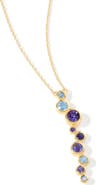 YS GEMS Iolite & Blue Topaz Pendant Necklace