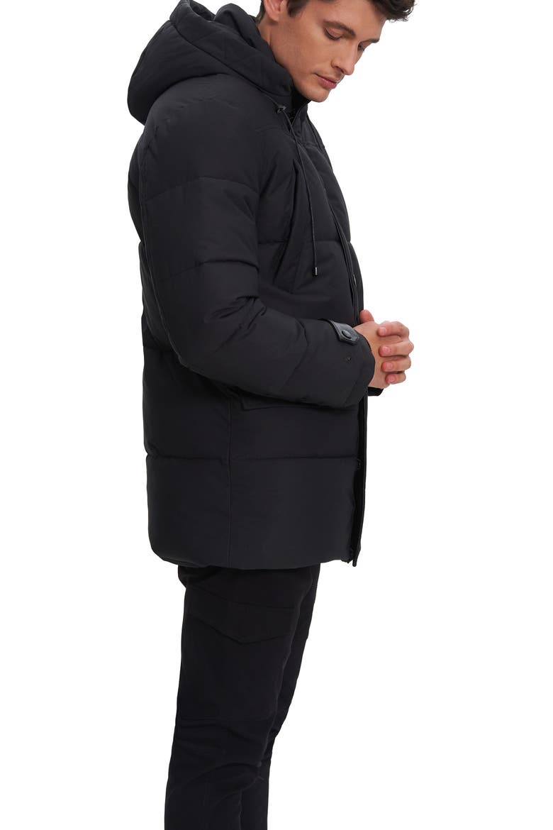 Russel Hooded Parka Jacket, Alternate, color, BLACK