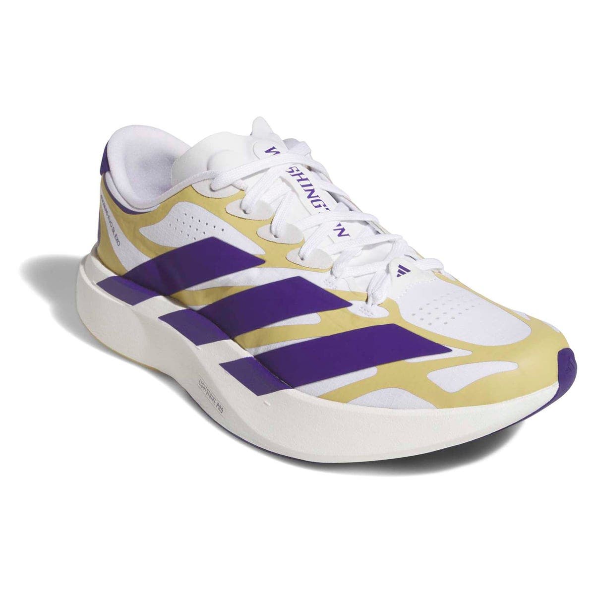 Unisex adidas  White Washington Huskies Adizero EVO SL EXO Sneakers, Main, color, White