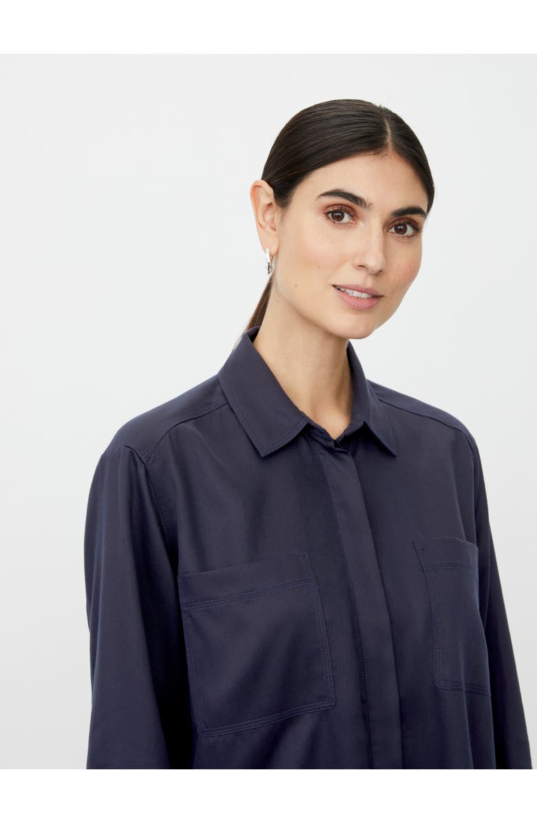Masai Copenhagen MaItaliane Oversized Shirt, Alternate, color, Navy Blazer