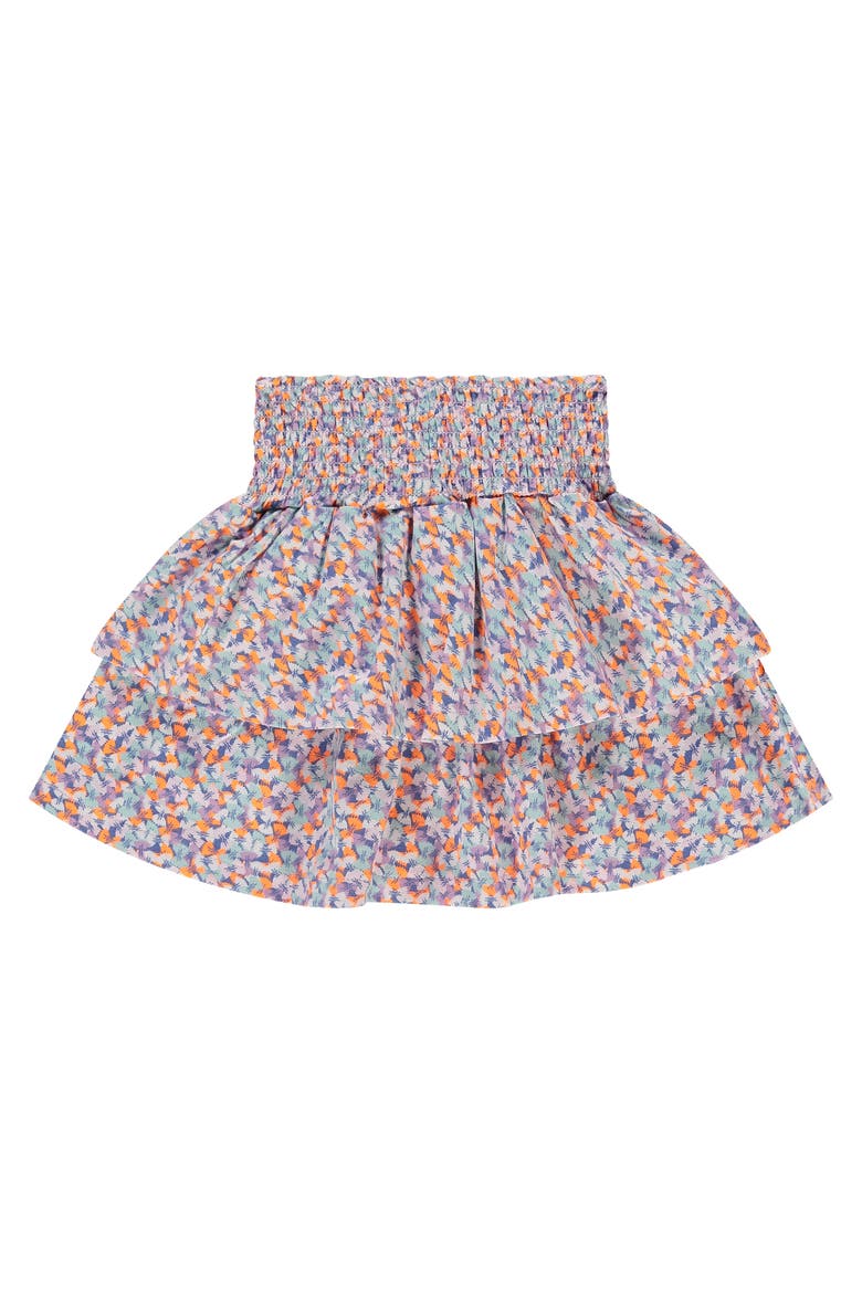 Bowtie Pasta Cinched Waist Tiered Skirt, Alternate, color, Blush