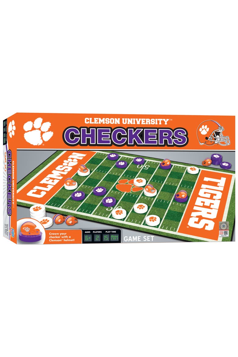 Clemson Tigers Checkers Board Game, Main, color, Multicolor