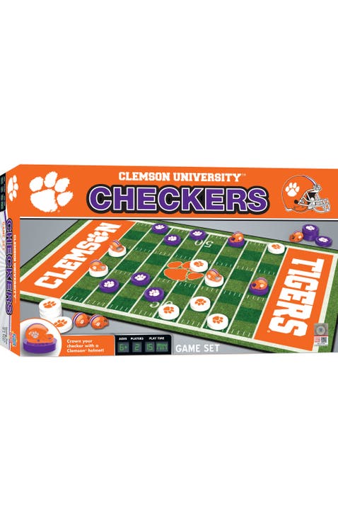 Clemson Tigers Checkers Board Game