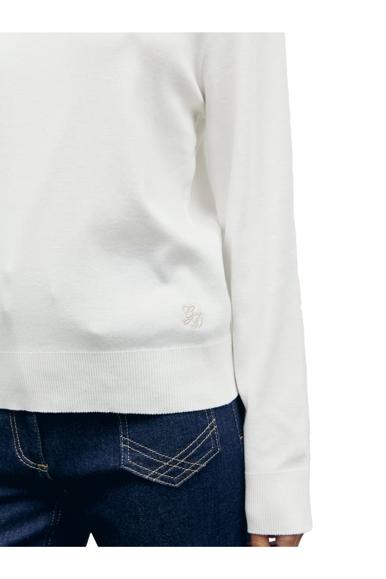 Bara Long Sleeve Crew Neck T-Shirt, Alternate, color, Ecru