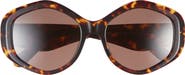 Tory Burch Kira 55mm Geometric Sunglasses