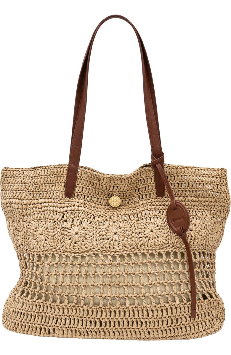 Oryany Margot Raffia Shopper Bag, Main, color, Natural