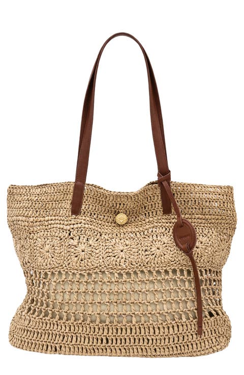 Margot Raffia Shopper Bag